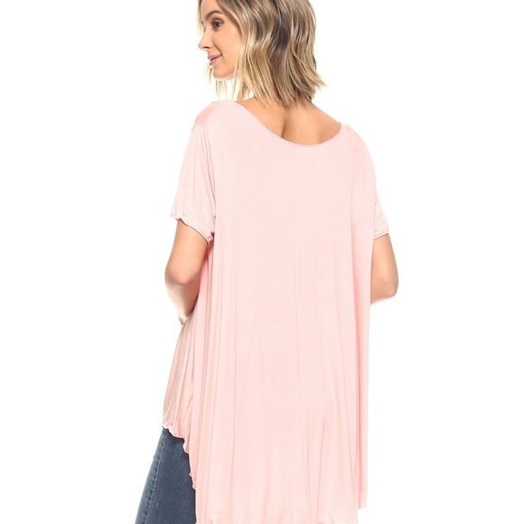 *Two Left!* New Blush Flowy Tunic S-3X - Picture 4 of 4